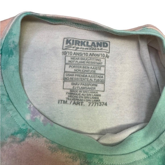 💥Girls 10 Kirkland Colorful Tie-Dye T-Shirt - Picture 4 of 4